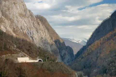 Mountain gorge 스톡 사진