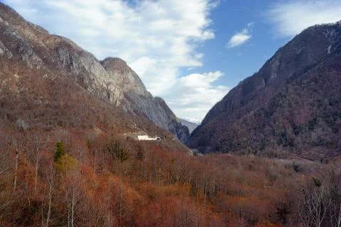 Mountain gorge Stock Photos