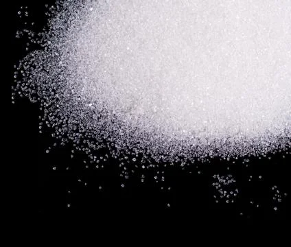 A mountain of granulated sugar Stock Photos