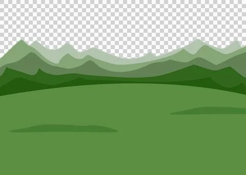 Mountain green background Stock Illustration