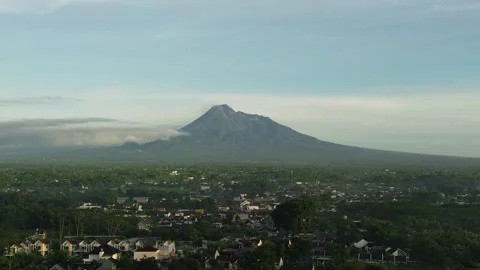 Mountain on green city area Stock Footage 327004576