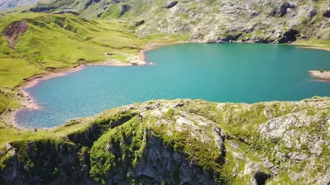 Mountain Green Lake Stock Footage 137959409