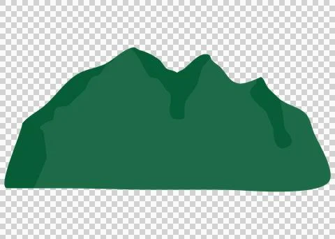 Mountain green View shadow Stock Illustration