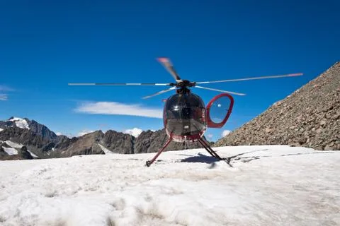 Mountain helicopter Stock Photos