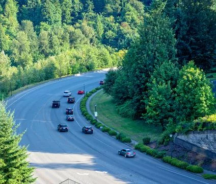 Mountain highway Stock Photos