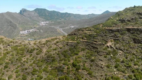 Mountain Highway Reveal Stock Footage 91667079