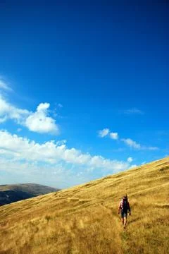 Mountain hiker Stock Photos