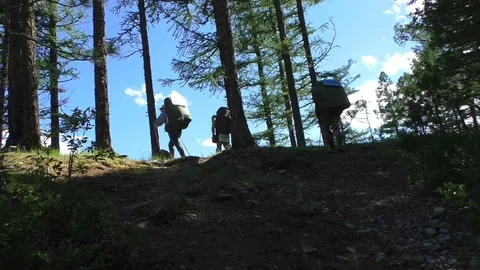 Mountain hiking 스톡 동영상 107808068