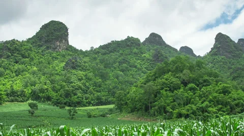 Mountain Hill Time lapse zoom out Stock Footage 39788698