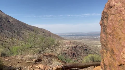 Mountain Hillside Franklin Mountains El Paso, TX 스톡 동영상 249646385