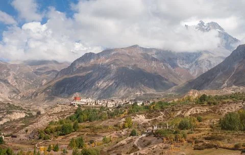 Mountain Himalayan landscape Stock Photos