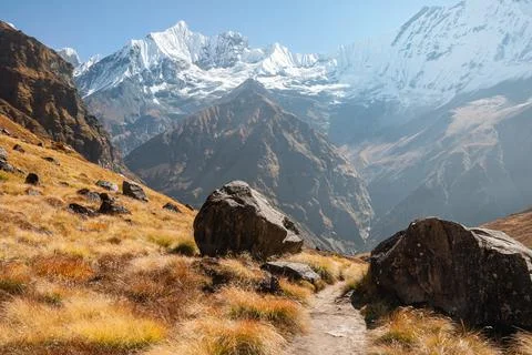 Mountain Himalayan landscape Foto stock