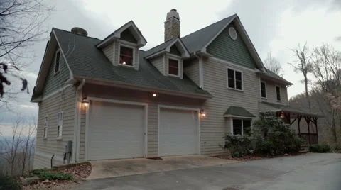 Mountain Home Establish Stock Footage 45047251