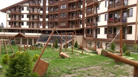 Mountain hotel Stock Footage 45312433