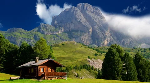 Mountain house Stock Footage 52903171