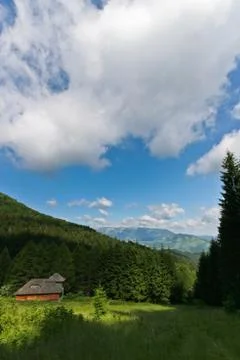 Mountain house Stock Photos