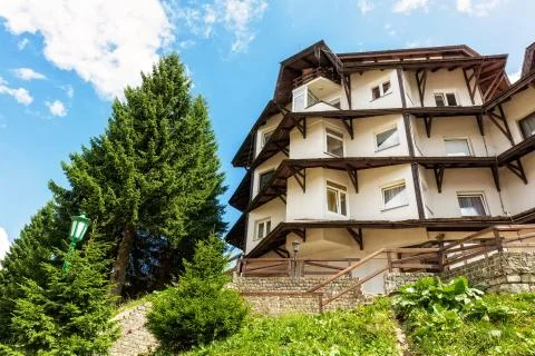 Mountain house. 스톡 사진