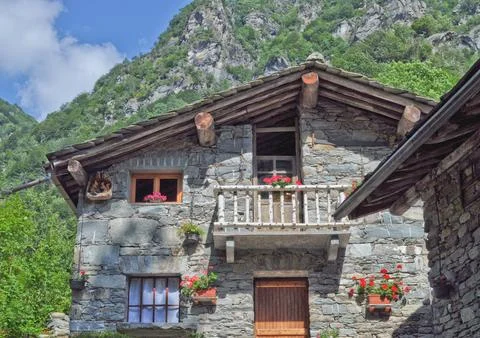 Mountain house Stock Photos