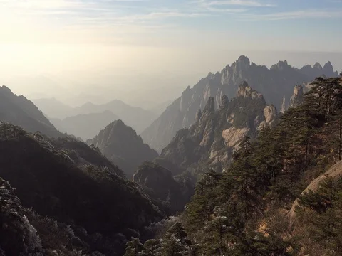 Mountain Huangshan, Anhui, China. Stock Footage 76973853