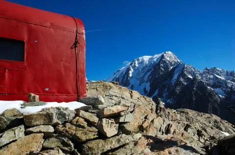 Mountain hut Stock Photos