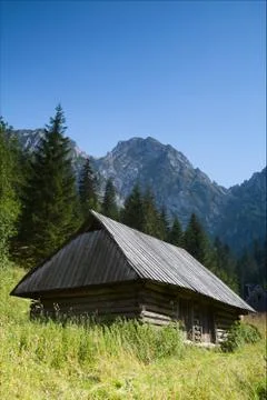 Mountain hut Stock Photos