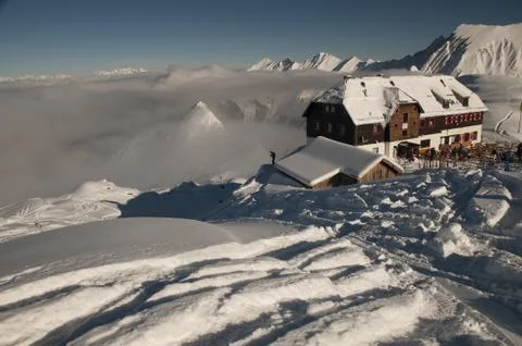 Mountain hut Foto stock