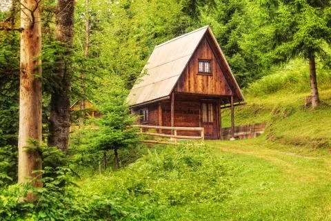 Mountain hut. 写真素材