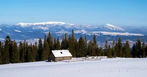 Mountain hut Stock Photos
