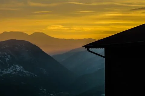 Mountain hut Stock Photos