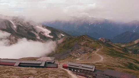 Mountain Hut Reveal Stock Footage 95969840