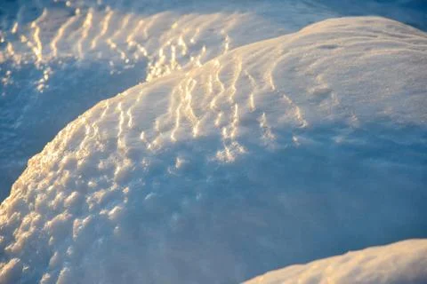 Mountain of ice on sunset Stock Photos