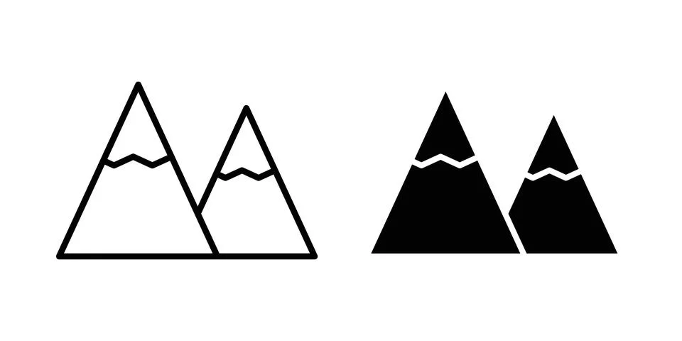 Mountain icon concept. best for web design イラスト素材