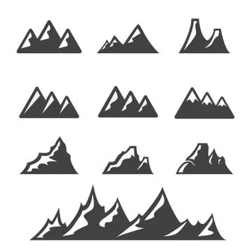 Mountain  icon Stock Illustration
