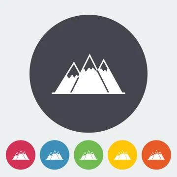 Mountain icon Stock Illustration
