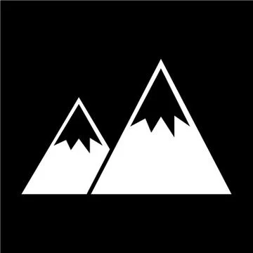 Mountain icon Stock Illustration