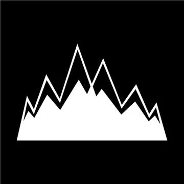 Mountain icon Stock Illustration