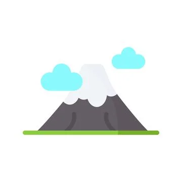 Mountain Icon Image. Stock Illustration