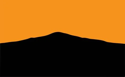 Mountain icon isolated on white background Stock Illustration