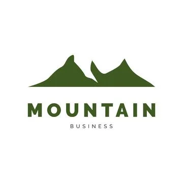 Mountain icon logo design inspiration Stock Illustration