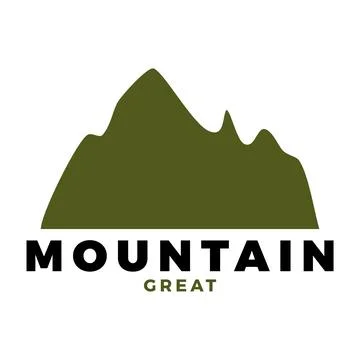 Mountain Icon Logo Design Template Stock Illustration