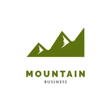 Mountain Icon Logo Design Template Stock Illustration