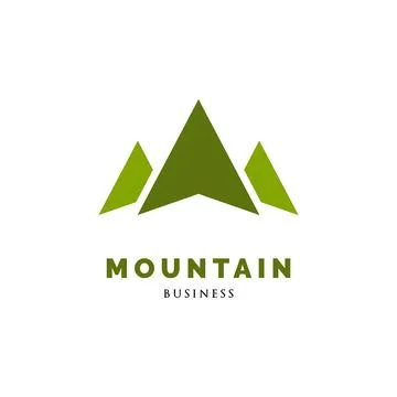Mountain Icon Logo Design Template Stock Illustration