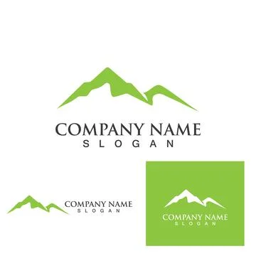 Mountain icon Logo Stock Illustration