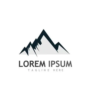Mountain icon Logo Stock Illustration