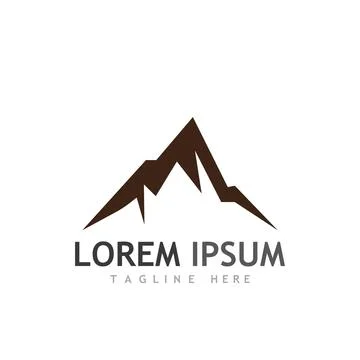Mountain icon Logo Illustrazione stock