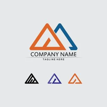 Mountain icon Logo Stock Illustration