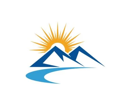 Mountain icon  Logo Template Vector Stock Illustration