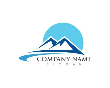 Mountain icon  Logo Template Vector Stock Illustration
