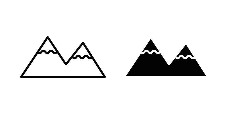 Mountain icon or illustration vector symbols Ilustração Stock