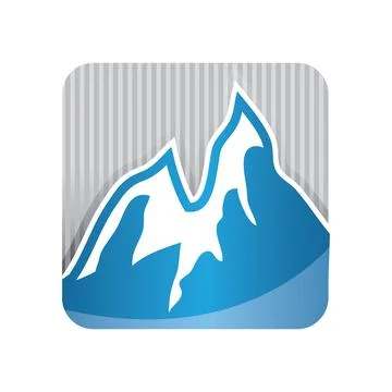 Mountain icon symbol vector illustration for outdoor adventure Stock Illustration